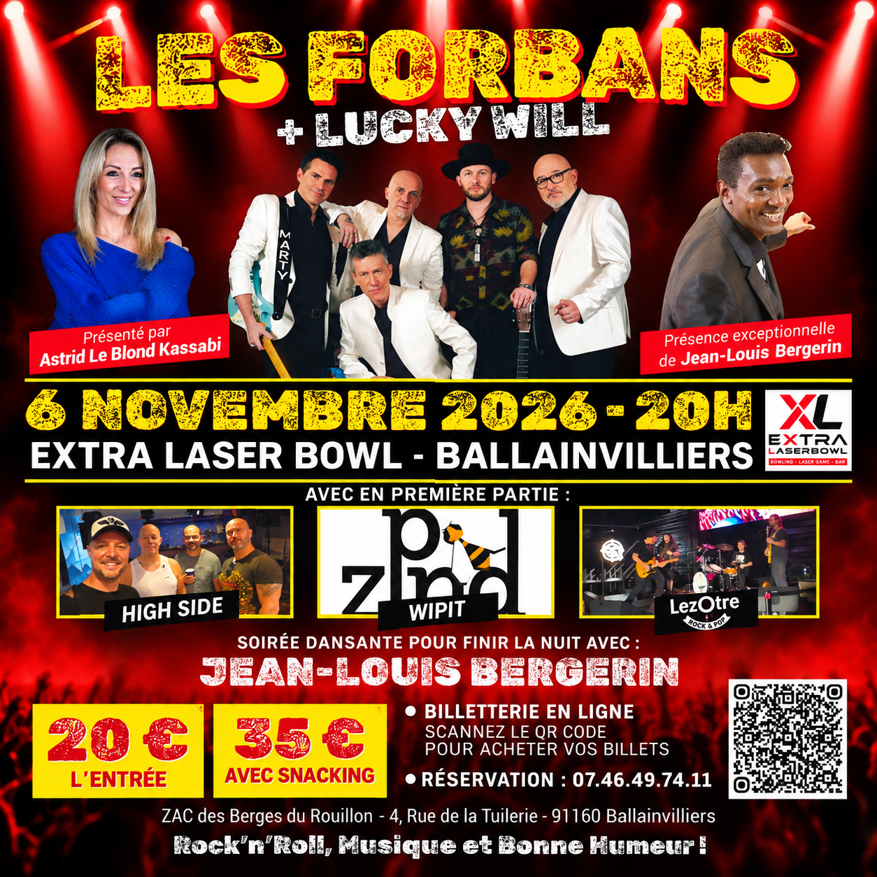 🎸🔥 LES FORBANS EN CONCERT À L'XL EXTRA-LASERBOWL ! 🔥🎸